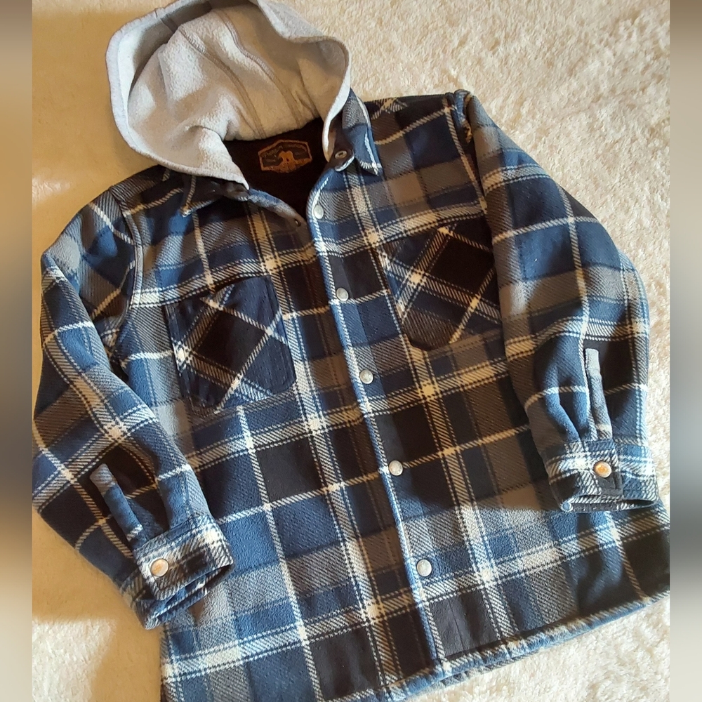 🌺 Like New Freedom Foundry Hooded Flannel Jacket